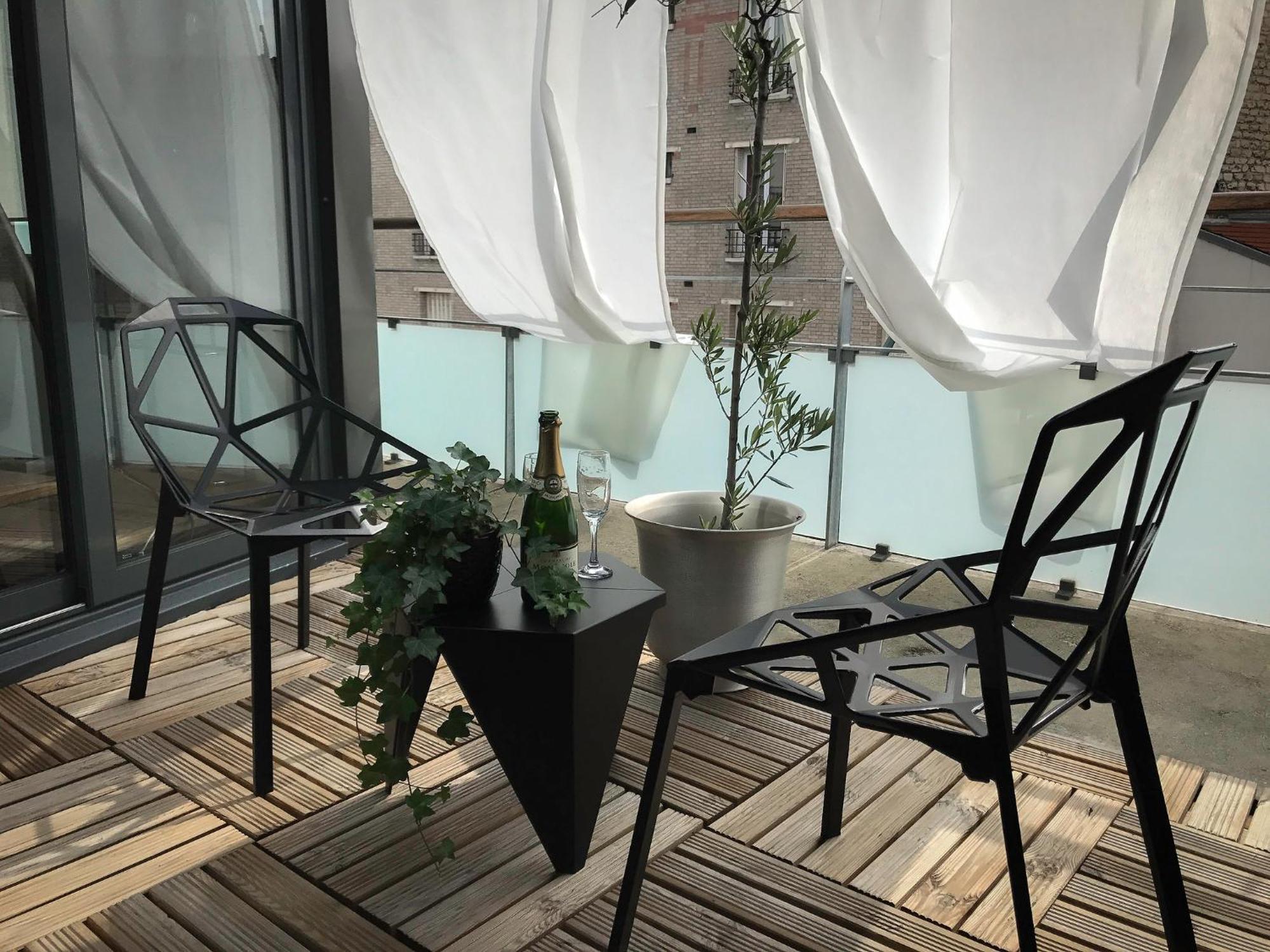 Beautiful Loft 130M2 Sun And Free Parking Ok 1M95 Apartment La Garenne-Colombes Ngoại thất bức ảnh
